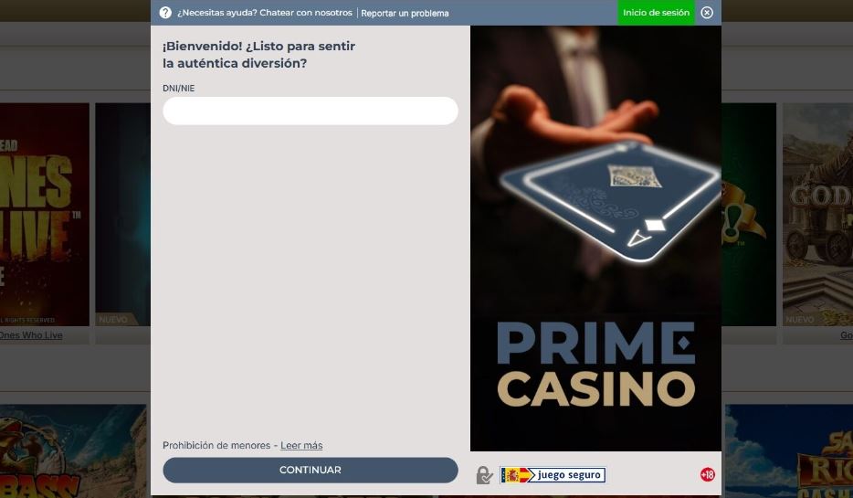 Verifica tu identidad con DNI para acceder al casino